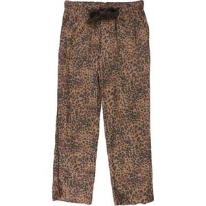 American Eagle Womens Animal Print Pajama Lounge Pants, Brown, M, DM